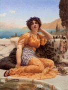 John William Godward_1902_With Violets Wreathed and Robe of Saffron Hue.jpg